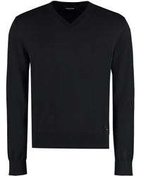 DSquared² - Cotton V-Neck Sweater - Lyst