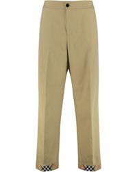 Burberry - Straight Trousers - Lyst