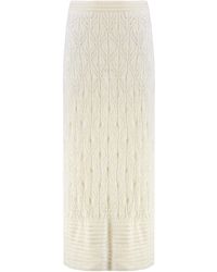 LeKasha - Openwork-Knit Skirt - Lyst