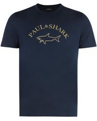 Paul & Shark - Cotton Crew-Neck T-Shirt - Lyst