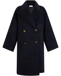 P.A.R.O.S.H. - Double-Breasted Wool Coat - Lyst
