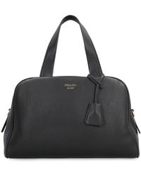 Prada - Bauletto large in pelle - Lyst