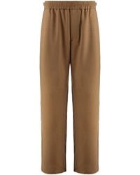 Ami Paris - Elasticated Wool Twill Trousers - Lyst