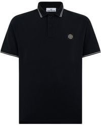 Stone Island - Cotton Polo With Short Sleeves - Lyst