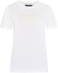 Dolce & Gabbana - Dg Logo Short-Sleeved Crewneck Tee - Lyst