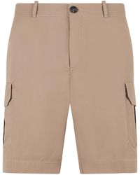 Rrd - Cotton Elastic Cargo Bermuda - Lyst