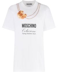 Moschino - Printed Cotton T-Shirt - Lyst