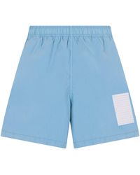 Stone Island - Technical Fabric Shorts With Elasticated Waist - Lyst