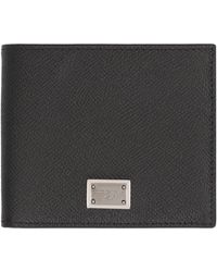 Dolce & Gabbana - Wallet Flap-Over Calfskin Calf Leather & Cardholders - Lyst