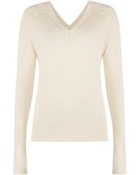 Calvin Klein - Wool V-Neck Sweater - Lyst