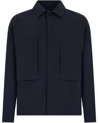 Laminar - Wind Jacket With Collar - Lyst