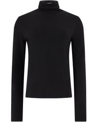 Vince - High-Neck Long-Sleeve Top - Lyst