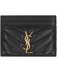 Saint Laurent - Ysl Card Case - Lyst
