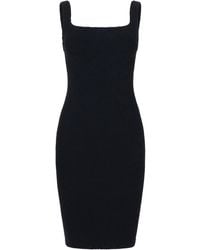 Hunza G - Midi Dress With Square Neckline - Lyst
