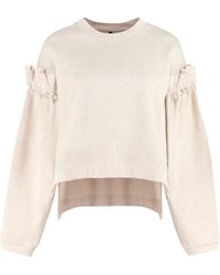 Mother Of Pearl Dani Cropped Hoodie - Natural