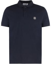 Stone Island - Polo in piquet di cotone stretch - Lyst