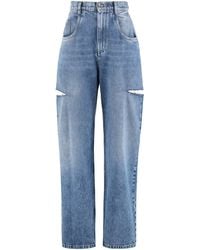 Maison Margiela - Cut-Out Denim Jeans - Lyst