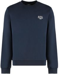 A.P.C. - Standard Rue Madame Cotton Crew-Neck Sweatshirt - Lyst