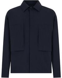Laminar - Wind Jacket With Collar - Lyst