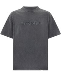 Represent - T-Shirt With Embroidered Logo - Lyst