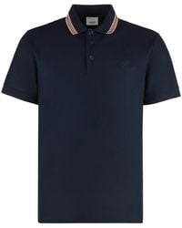 Burberry - Cotton Polo Shirt - Lyst