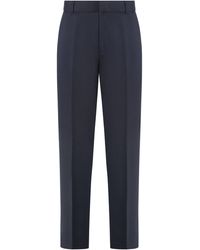 Emporio Armani - Virgin Wool Tailored Trousers - Lyst