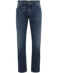 Dolce & Gabbana - Dolce & Gabbana Straight Jeans With Five Pockets - Lyst