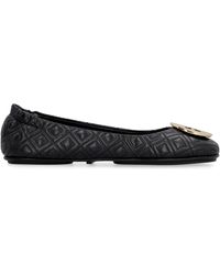 tory burch quilted flats black