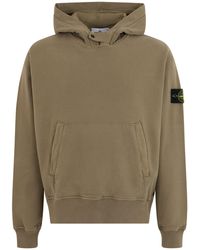 Stone Island - Pullover con Cappuccio - Lyst