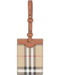 Burberry - Leather Luggage Tag - Lyst