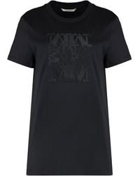 Max Mara - Cotton T-Shirt With Embroidery - Lyst