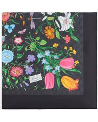 Gucci - Carré in twill di seta con stampa - Lyst