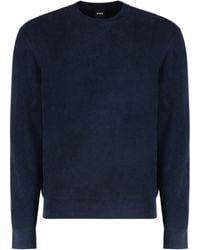 BOSS - Sweater Regular Fit With A Ribbed Velvet Effect - Lyst