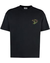 Drole de Monsieur - Slogan Esquisse Cotton Crew-neck T-shirt - Lyst