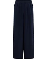 Max Mara - Wide-Leg Silk Trousers - Lyst