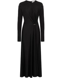 Rabanne - Draped Viscose Stretch Dress - Lyst