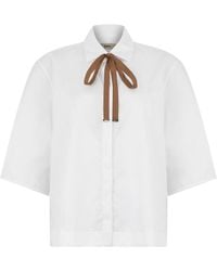 Herno - Cotton Shirt With Short Sleeves - Lyst