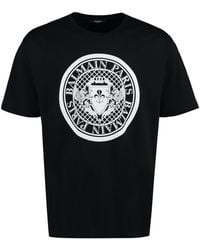 Balmain - T-Shirt With Logo - Lyst