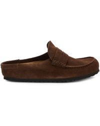 Birkenstock - Flat Naples Wrapped Leather Slip-On Slipper - Lyst