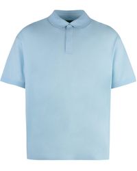 Y-3 - Cotton-Piqué Polo Shirt - Lyst