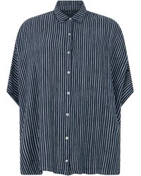 120% Lino - Loose Linen Shirt - Lyst