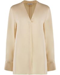 Calvin Klein - Crêpe Blouse - Lyst