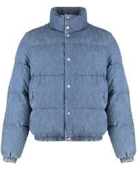 Dolce & Gabbana - Giubbotto imbottito in denim - Lyst