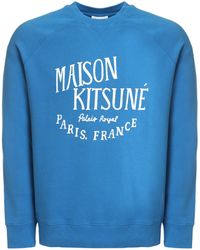 Maison Kitsuné - Cotton Crew-neck Sweatshirt - Lyst