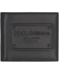 Dolce & Gabbana - Dolce&Gabbana Bi-Fold Wallet - Lyst