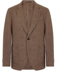 Slowear - Linen Single-Breasted Jacket - Lyst