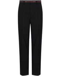 Gucci - Selvedge-Detail Wool Trousers - Lyst