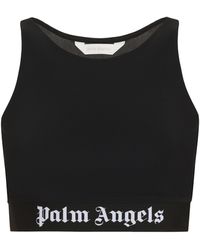 Palm Angels - Crop top in tessuto tecnico - Lyst