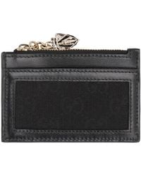 Gucci - Gg Fabric Card Holder - Lyst