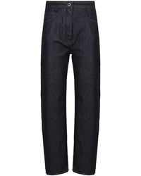 Max Mara - Cotton Pants Denim Effect - Lyst